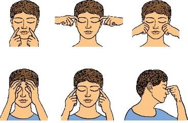 massage to restore vision