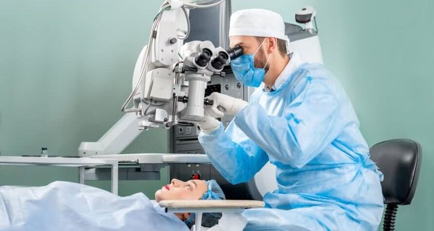 Cataract laser eye lens removal